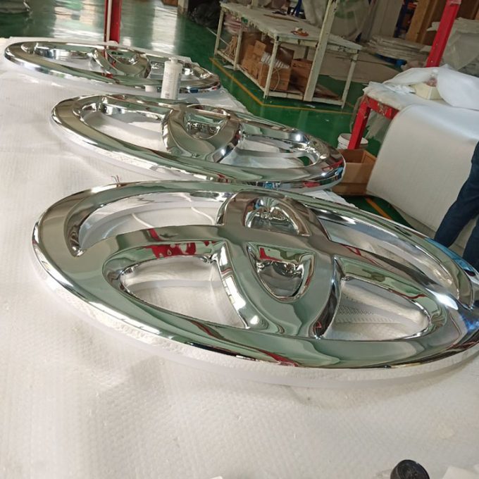 Vacuum Forming Acrylic Toyota Automotive Signage Illuminated Advertising Display Car Logo Sign Board
