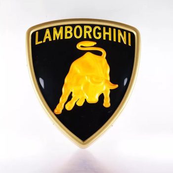3D allumant le logo de voiture de publicité acrylique de boursouflure de vide de signalisation des véhicules à moteur de Lamborghini