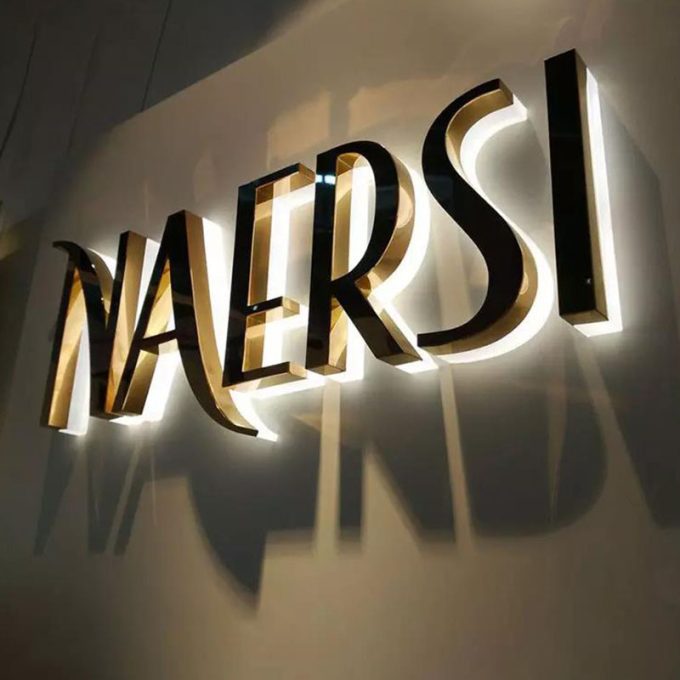 Advertising Led Business Backlit Sign 3D Illuminated Logo Letter Sign Electric Outdoor Store Front Display