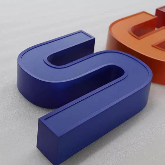 3D Stainless Steel Light Box Acrylic Face Led Frontlit Sign Board Retail Store Channel Letters