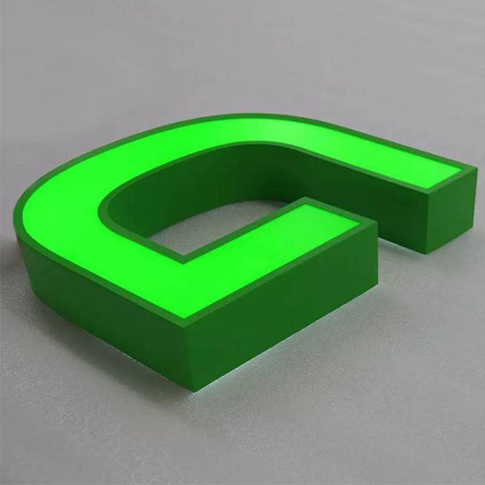 Customized 3D Stainless Steel Light Box Acrylic Face Led Frontlit Sign Board Retail Store Channel Letters