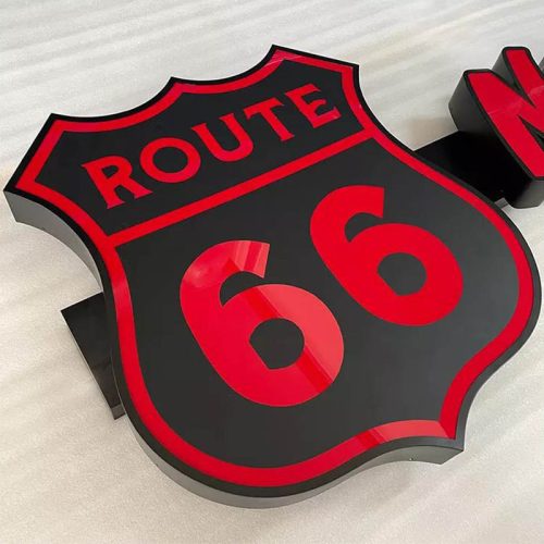 Outside Store Cut Out Hollow Stainless Steel Acrylic Advertising Led Words Light Box Sign Board