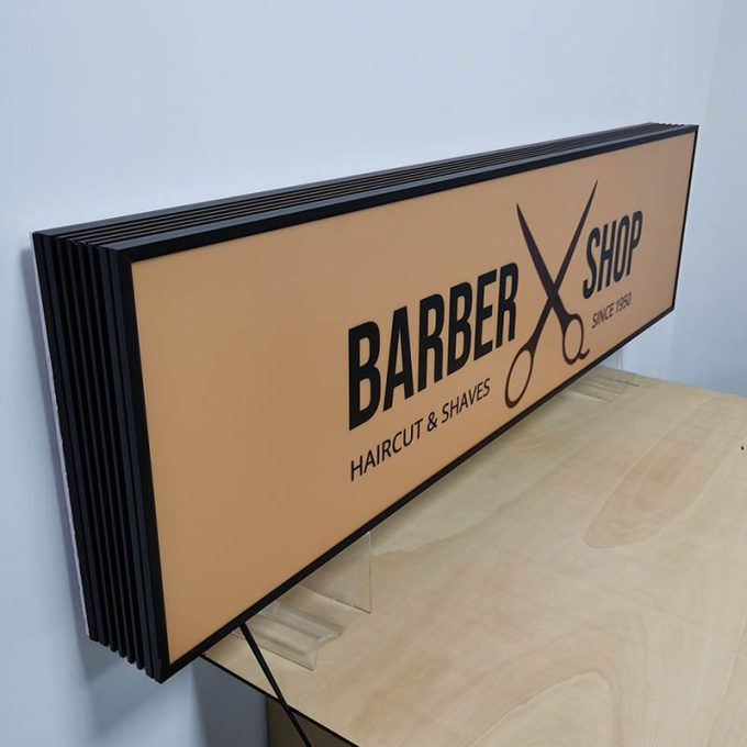 Advertising Business Illuminated Display LED Lightbox Outdoor Store Shop Logo Metal Light Box Billboard