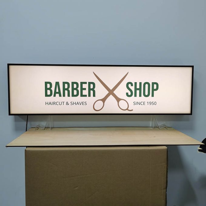 Advertising Business Illuminated Display LED Lightbox Outdoor Store Shop Logo Metal Light Box Billboard