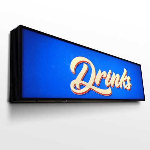 Advertising Business Illuminated Display LED Lightbox Outdoor Store Shop Logo Metal Light Box Billboard