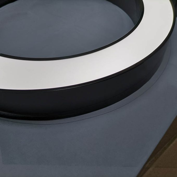 Outdoor Business Advertising Acrylic Frontlit Stainless Steel Light Box Illuminated Electronic Letters Sign Board