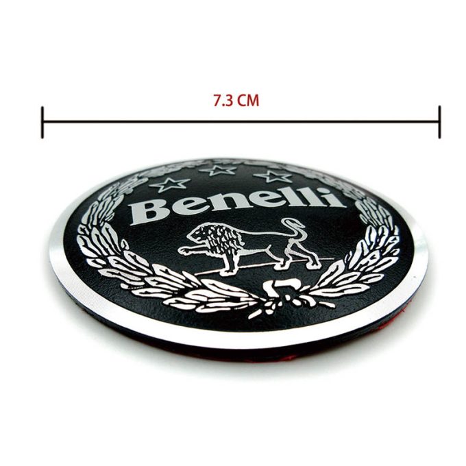 3D Benelli Logo Emblem Badge Decals Motorcycle Aluminum Sticker Decal Car Emblem Auto Accessories