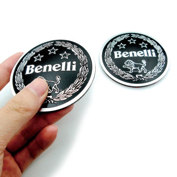 3D Benelli Logo Emblem Badge Decals Motorcycle Aluminum Sticker Decal Car Emblem Auto Accessories