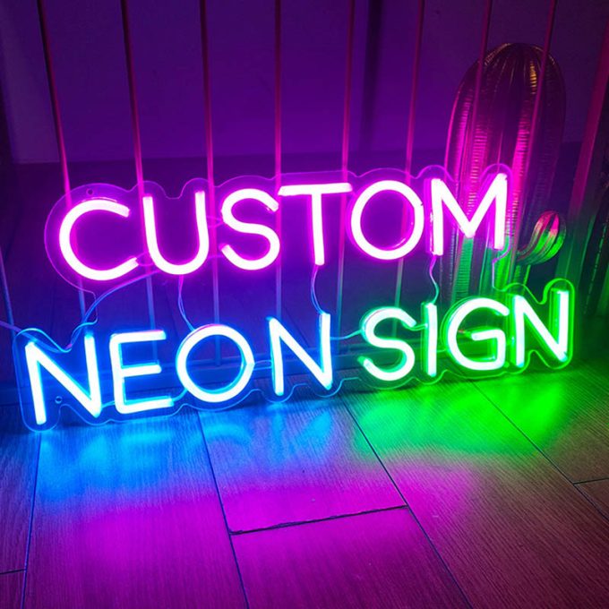 LED néon veilleuse lettre signes magasin chambre décoration murale mariage fête d'anniversaire décoration signe