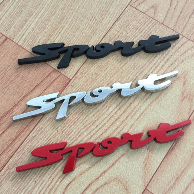 3D Auto Stickers ABS Chrome Letters Car-styling Metal Motorcycle Racing Emblem Badge Sticker