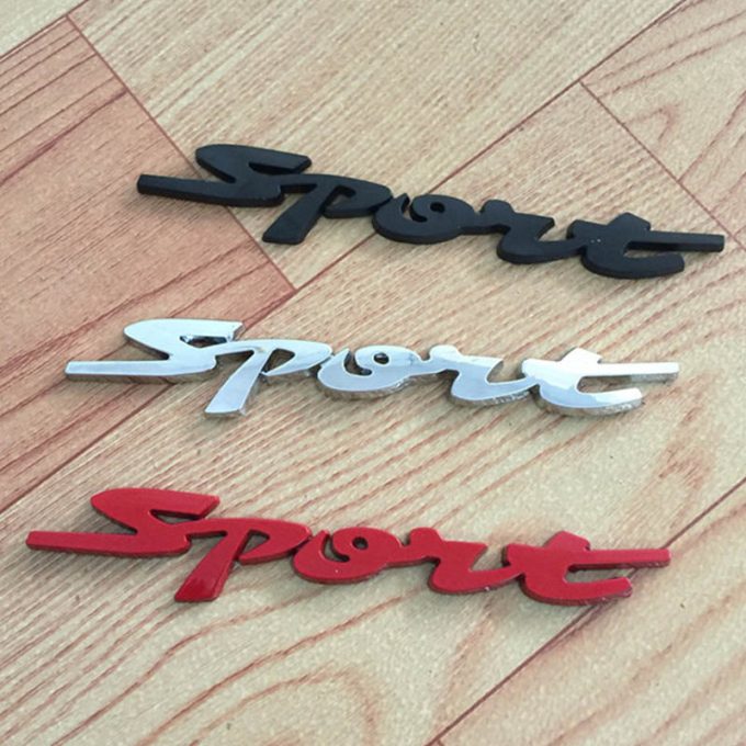 3D Auto Stickers ABS Chrome Letters Car-styling Metal Motorcycle Racing Emblem Badge Sticker