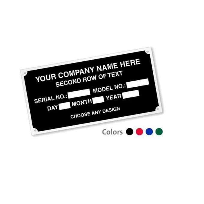 Custom Logo Etching OEM Badge Emblem Stainless Steel Aluminium Metal Nameplate