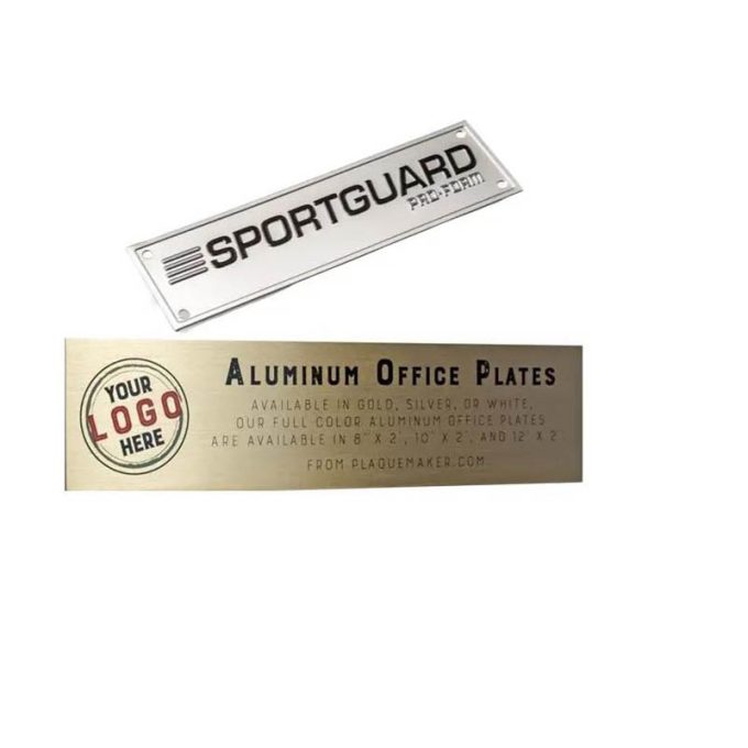 Custom Logo Etching OEM Badge Emblem Stainless Steel Aluminium Metal Nameplate