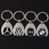 Porte-clés de voiture en alliage de zinc de marque personnalisée bmw audi benz volkswagen auto logo porte-clés en métal