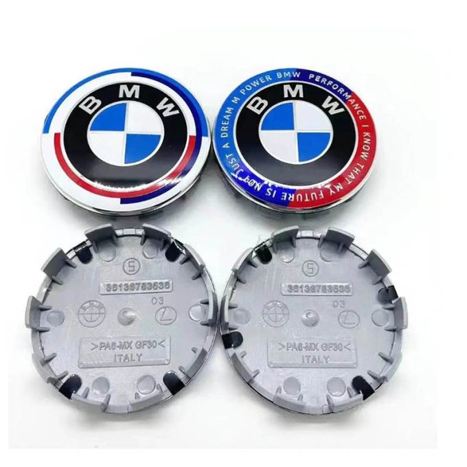 bmw auto part logo abs badge sticker 56mm 68mm car wheel center hub cap cover rim emblem