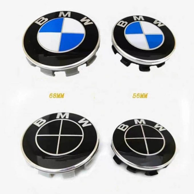 bmw auto part logo abs badge sticker 56mm 68mm car wheel center hub cap cover rim emblem